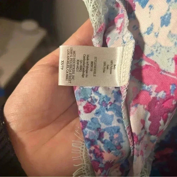 NWOT INBLOOM Brentwood Printed  Lace Chemise XS - Picture 7 of 7